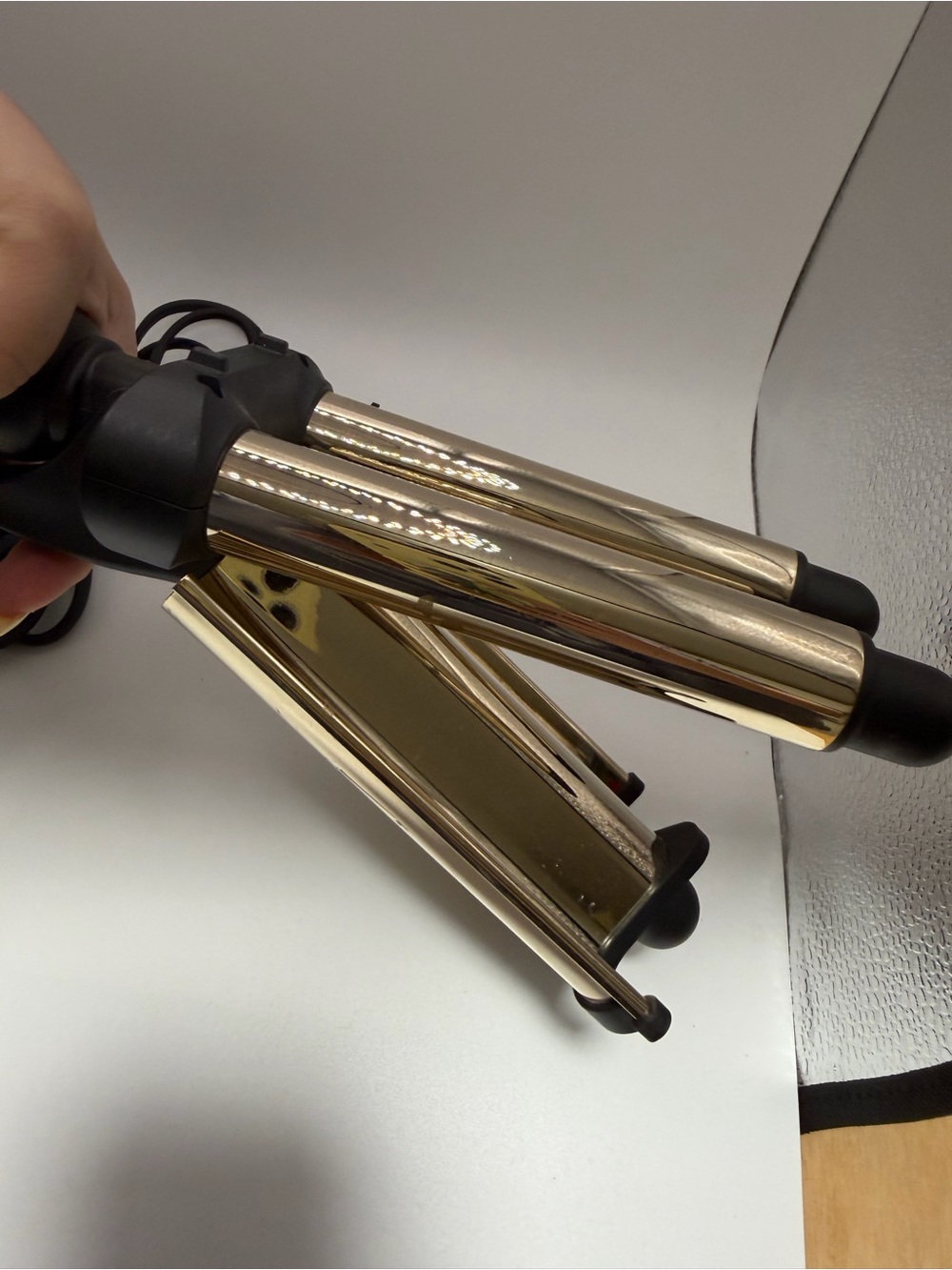 Hot Tools Professional Artist 24K Gold Digital 3 Barrel Hair Waver Boho Beachy - Picture 7 of 9